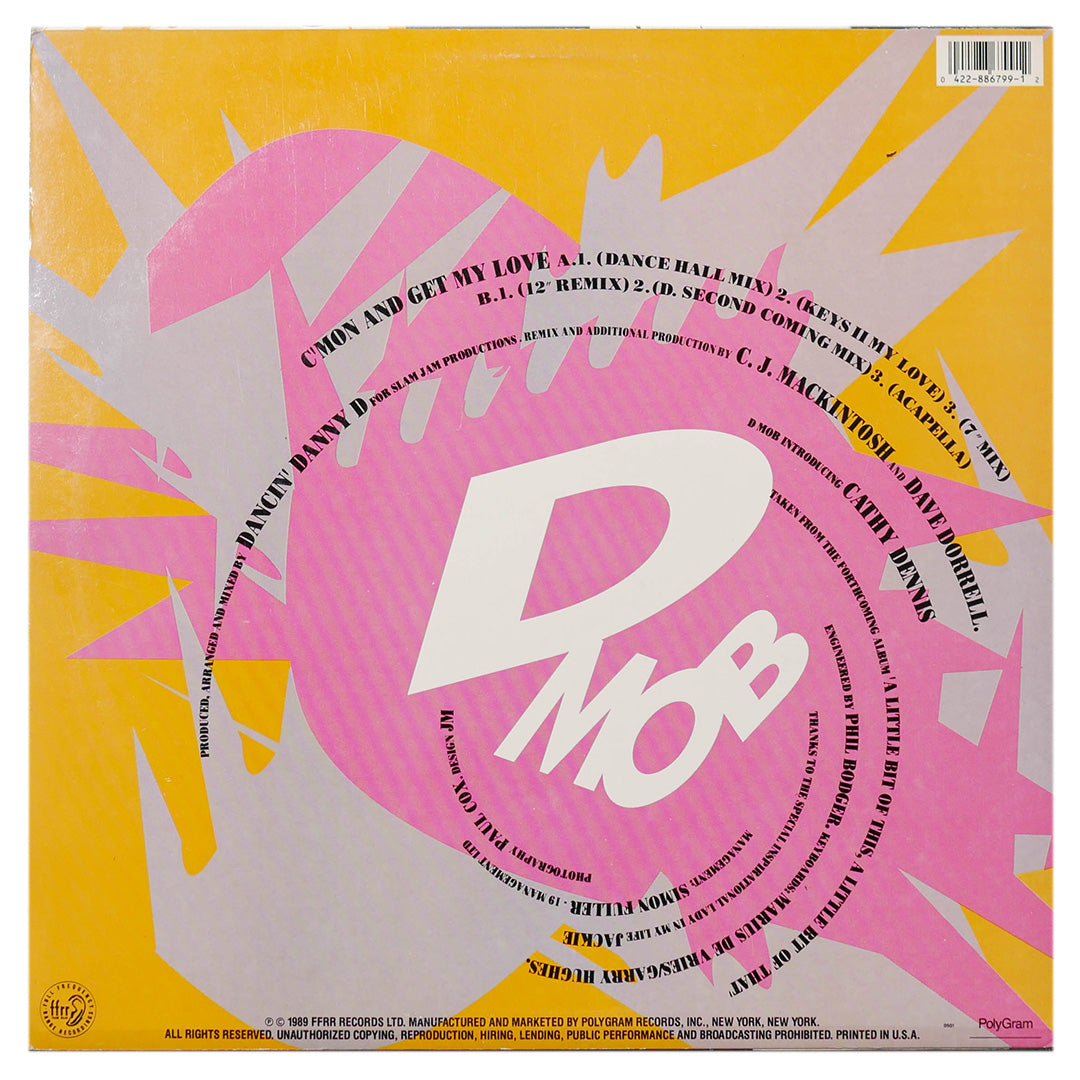 DMOB FEAT. CATHY DENNIS - C'MON AND GET MY LOVE | 12" MAXI SINGLE USADO