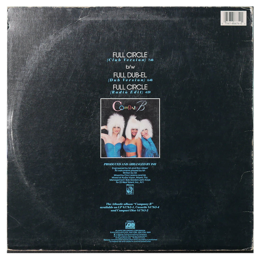 COMPANY B - FULL CIRCLE | 12" MAXI SINGLE USADO