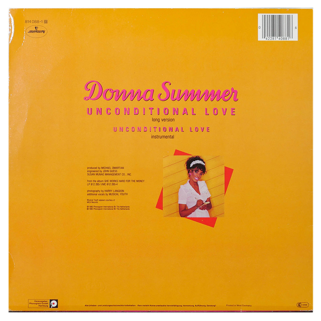 DONNA SUMMER - INCONDITIONAL LOVE | 12" MAXI SINGLE USADO