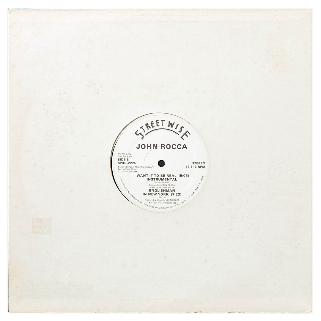 John Rocca - I Want It To Be Real | 12" MAXI SINGLE USADO