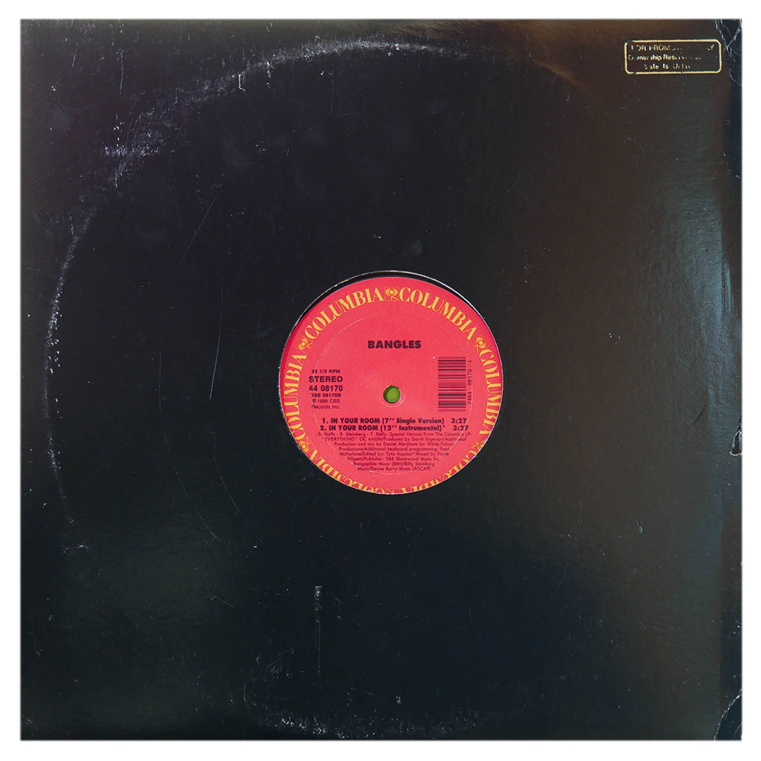 BANGLES - IN YOUR ROOM | 12" MAXI SINGLE USADO