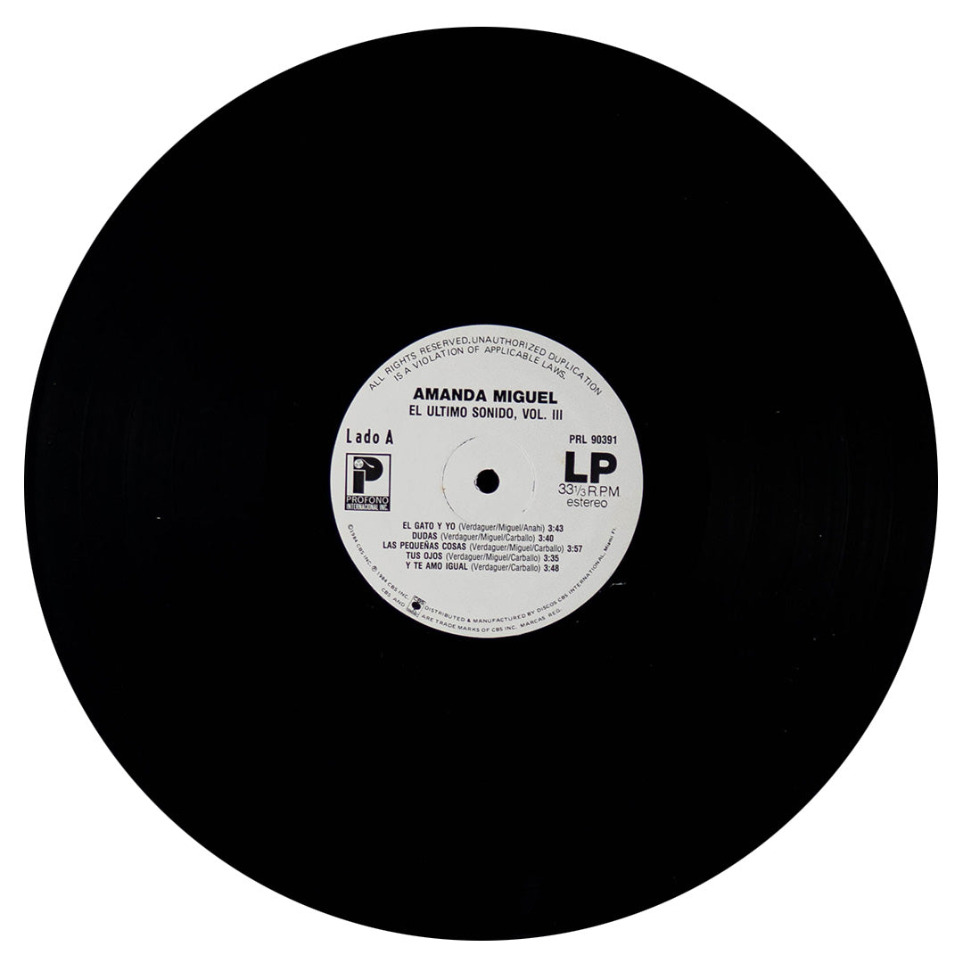 AMANDA MIGUEL - EL ULTIMO SONIDO VOL III | VINILO USADO