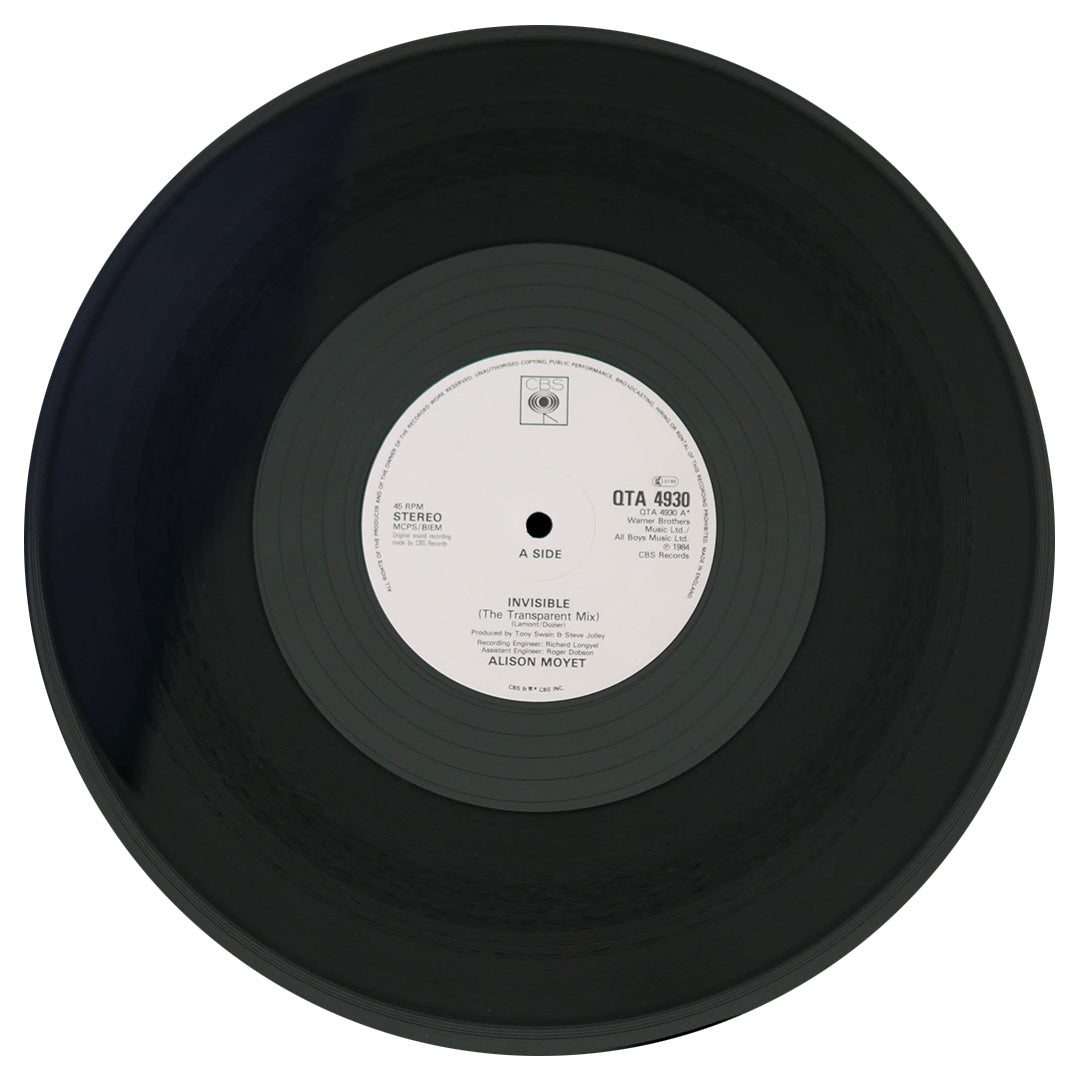 ALISON MOYET - INVISIBLE (TRANSPARENT MIX) | 12" MAXI SINGLE USADO