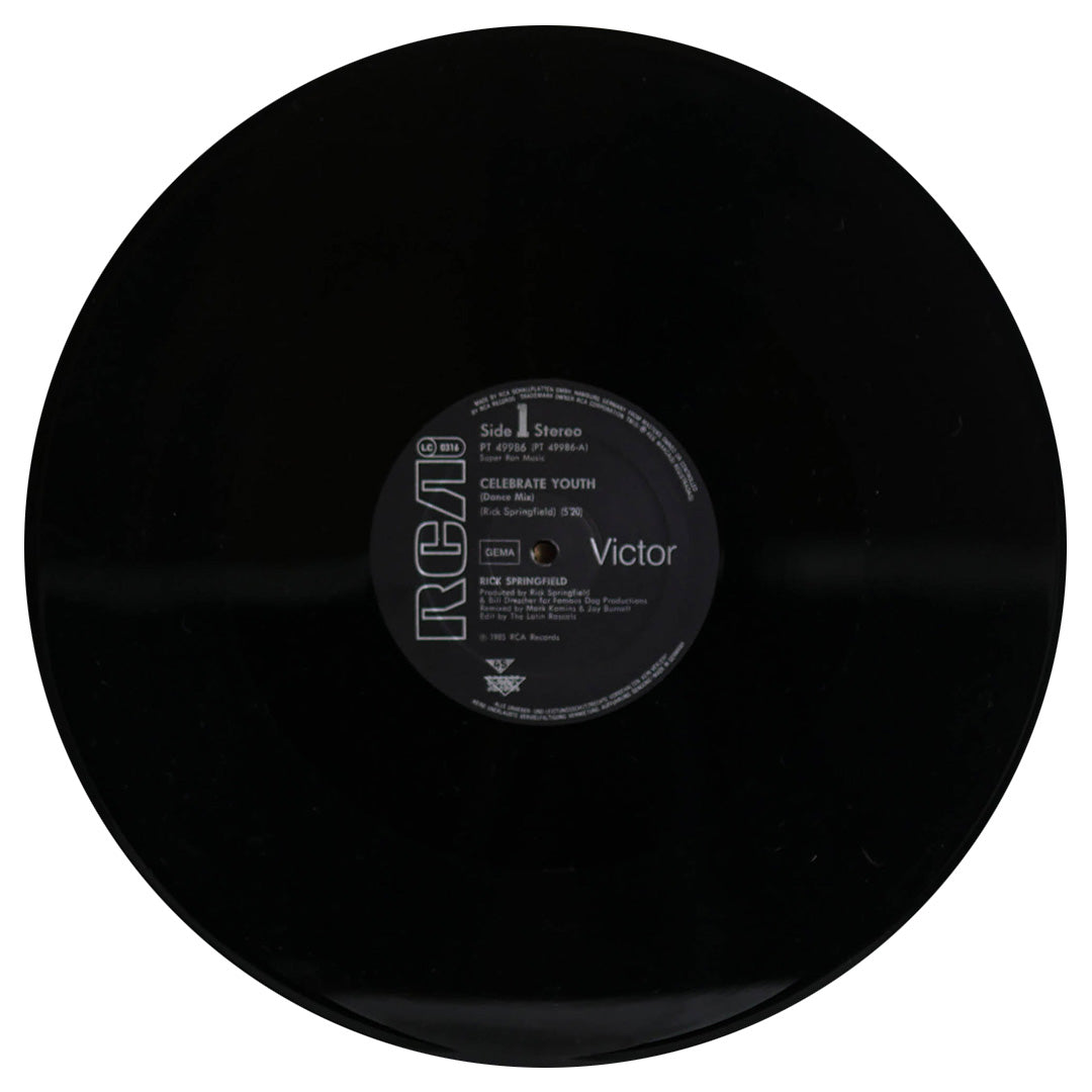 RICK SPRINGFIELD - CELEBRATE YOUTH(SPECIAL EXTENDED DANCE MIX) | 12" MAXI SINGLE USADO