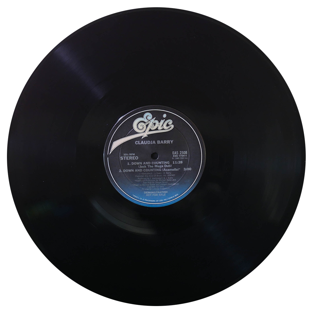 CLAUDJA BARRY - DOWN AND COUNTING | 12" MAXI SINGLE USADO