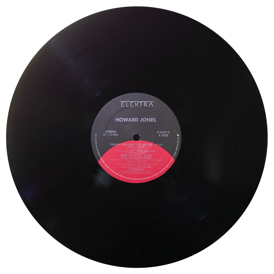 HOWARD JONES - THINGS CAN ONLY GET BETTER/WHAT IS LOVE/NEW SONG | 12" MAXI SINGLE USADO