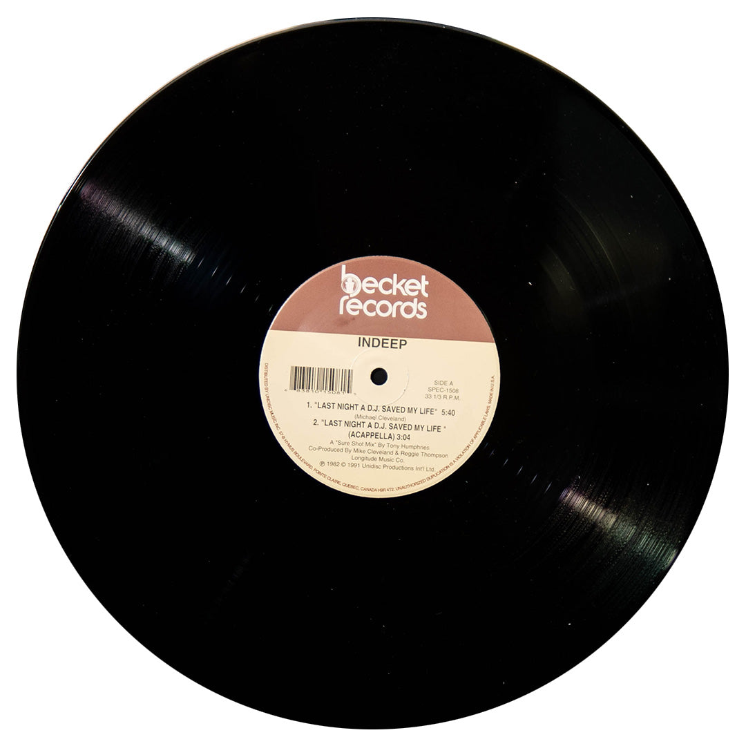 INDEEP - LAST NIGHT A DJ SAVED MY LIFE | 12" MAXI SINGLE USADO