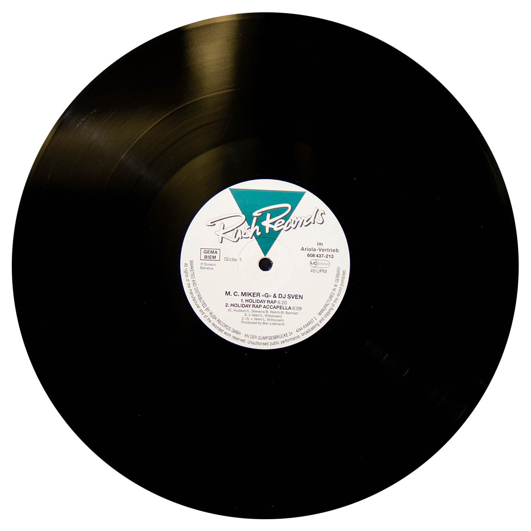 M.C MIKER "G" & DEEJAY SVEN - HOLIDAY RAP | 12" MAXI SINGLE USADO