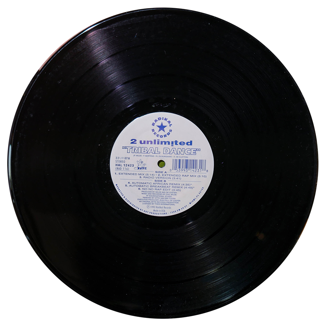 2 UNLIMITED - TRIBAL DANCE | 12" MAXI SINGLE USADO
