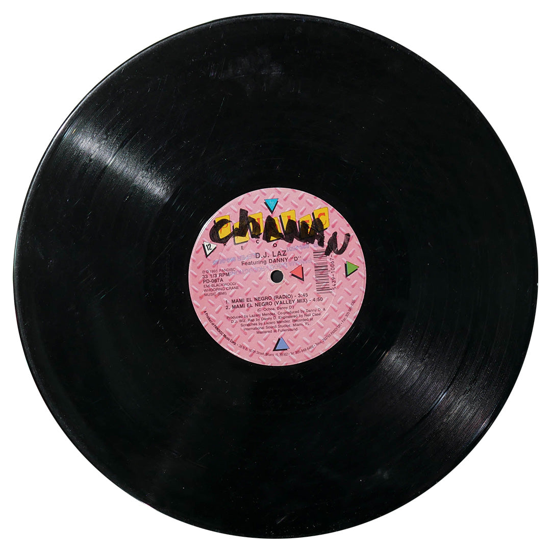 D.J. LAZ FT. DANNY "D" - MAMI EL NEGRO | 12" MAXI SINGLE USADO