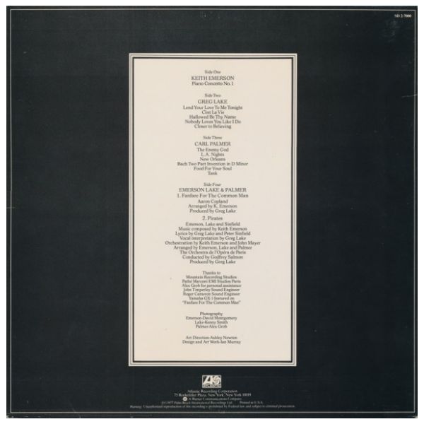 EMERSON, LAKE & PALMER - WORKS (2LP) | VINILO