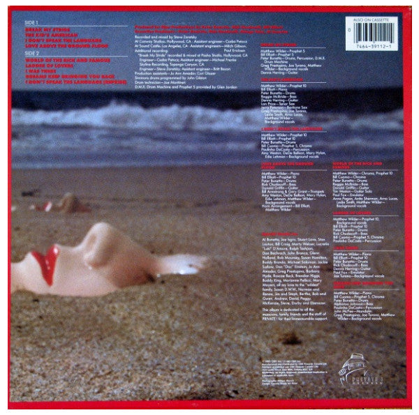 MATTHEW WILDER - I DON'T SPEAK THE LENGUAGE | VINILO