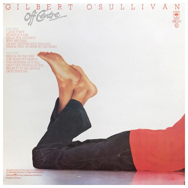 GILBERT O'SULLIVAN - OFF CENTRE | VINILO USADO