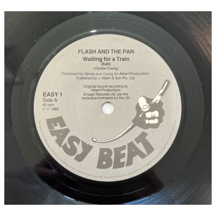 FLASH AND THE PAN - WAITING FOR A TRAIN | 7" SINGLE VINILO USADO