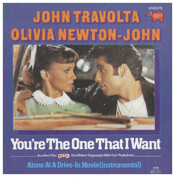 JOHN TRAVOLTA/OLIVIA NEWTON-JOHN - YOU'RE THE ONE THAT I WANT | 7'' SINGLE VINILO USADO