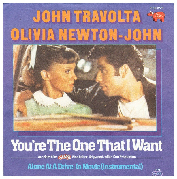 JOHN TRAVOLTA/OLIVIA NEWTON-JOHN - YOU'RE THE ONE THAT I WANT | 7'' SINGLE VINILO USADO