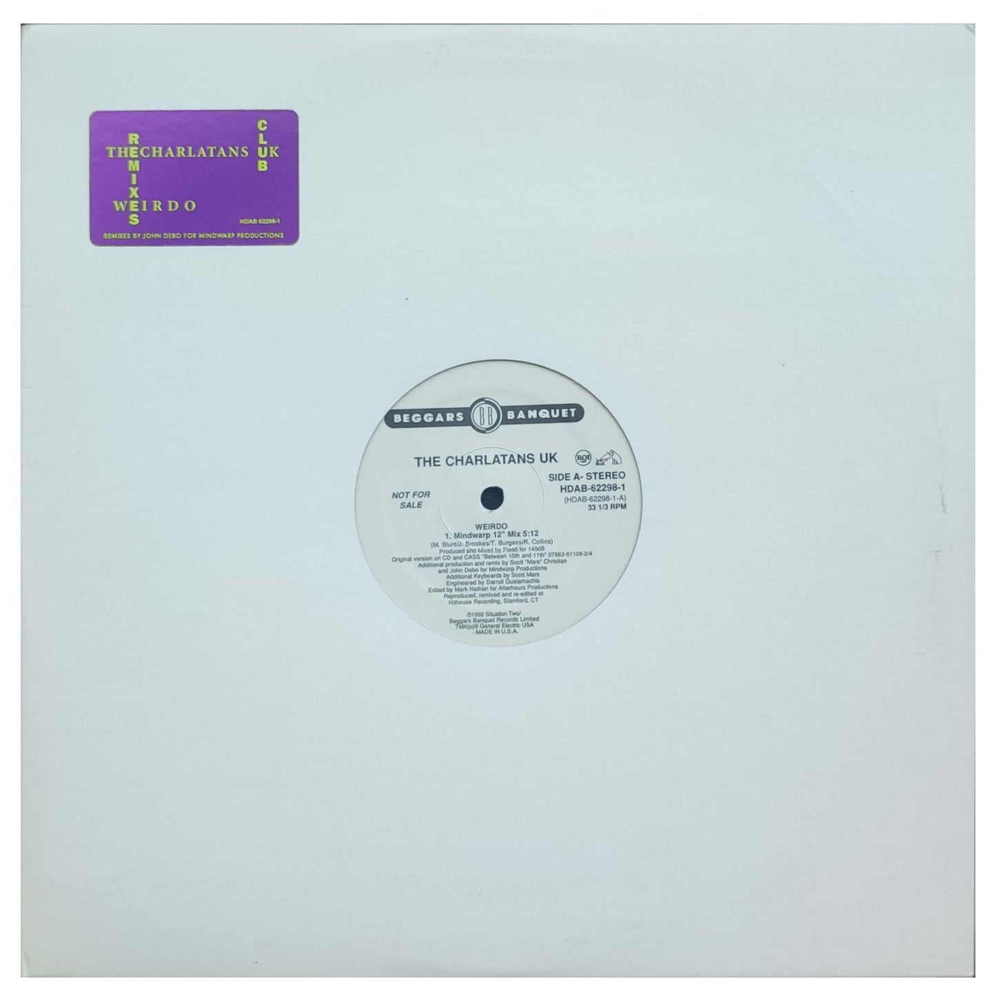 CHARLATANS UK - WEIRDO | 12" MAXI SINGLE USADO