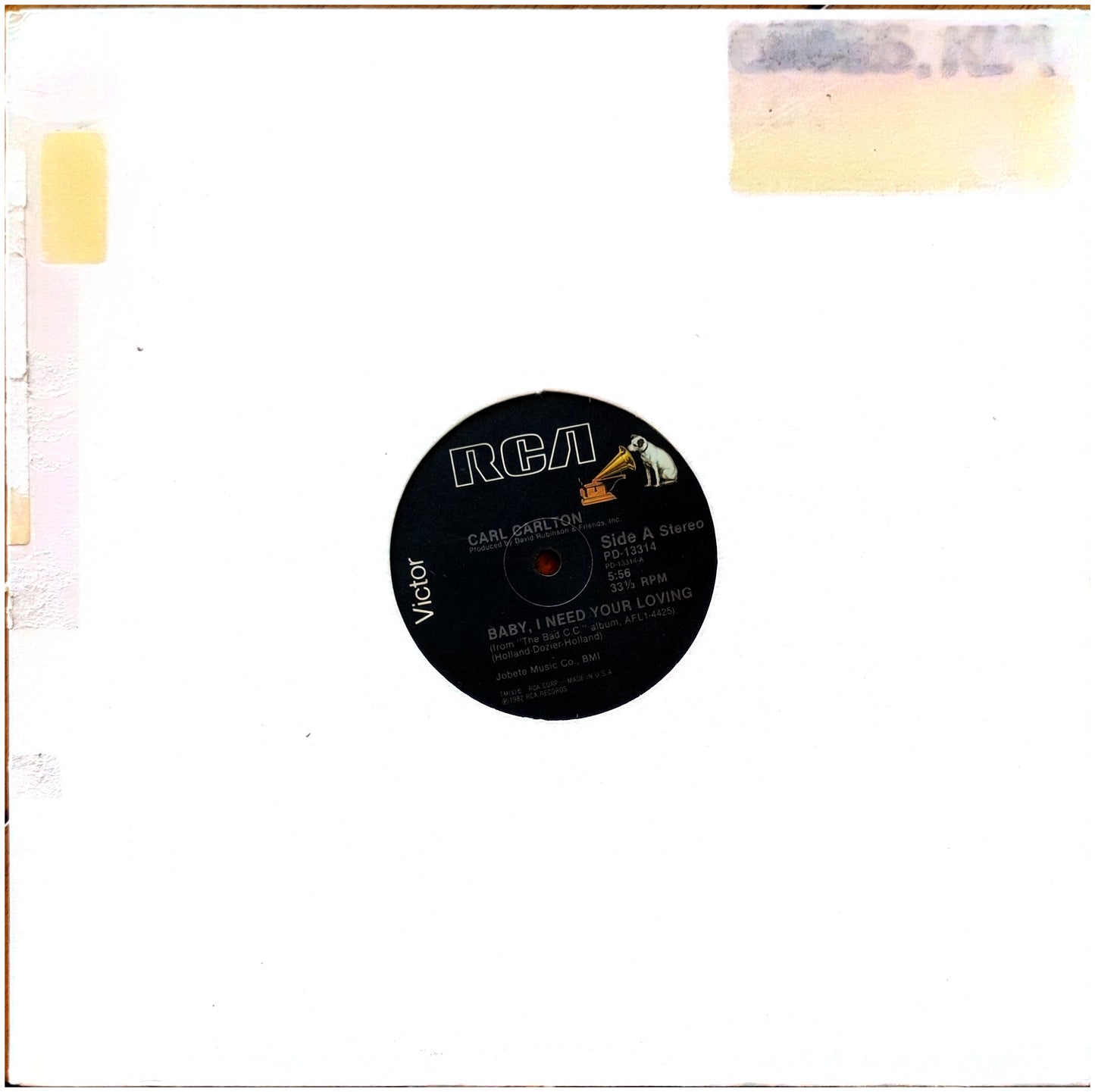 CARL CARLTON - BABY, I NEED YOUR LOVING | 12" MAXI SINGLE USADO