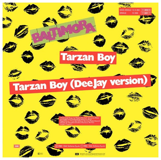 BALTIMORA - TARZAN BOY | 12" MAXI SINGLE VINILO USADO