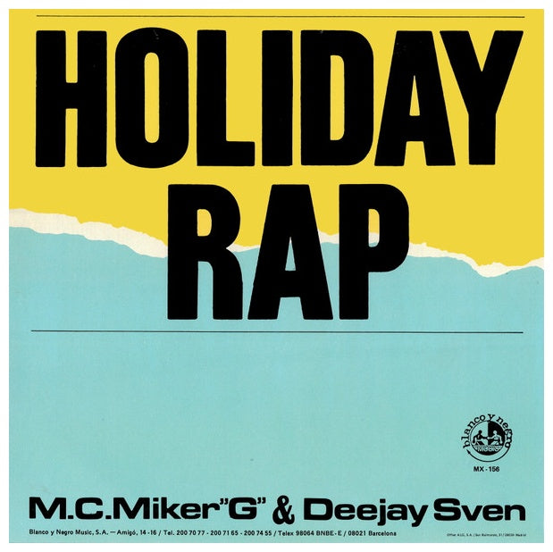 M.C. MIKER "G" & DEEJAY SVEN - HOLIDAY RAP | 12" MAXI SINGLE USADO