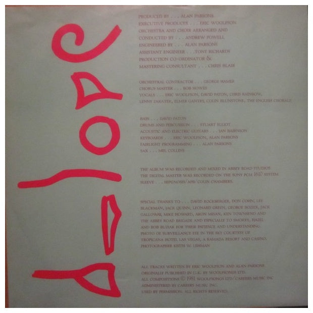 ALAN PARSONS PROYECT - EYE IN THE SKY | VINILO USADO