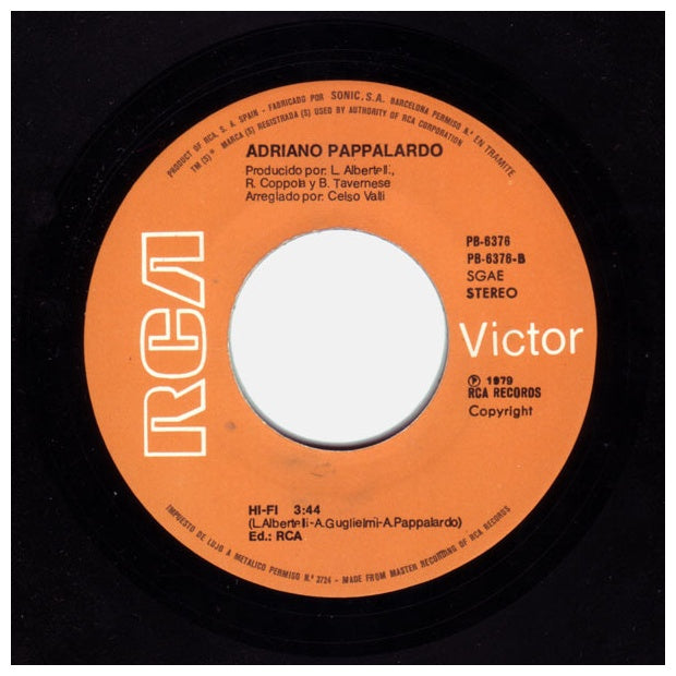 ADRIANO PAPPALARDO - RECOMENCEMOS (EN ESPAÑOL) | 7" SINGLE VINILO USADO