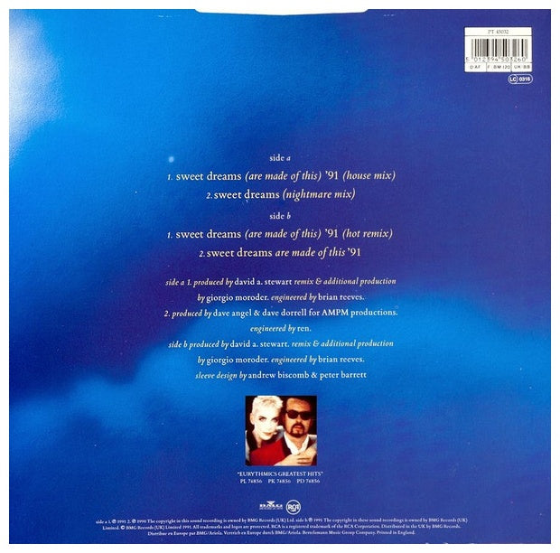 EURYTHMICS - SWEET DREAMS (ARE MADE OF THIS) '91 | 12'' MAXI SINGLE USADO
