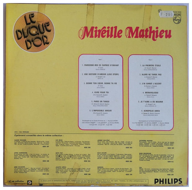 MIREILLE MATHIEU - LE DISQUE D'OR | VINILO USADO
