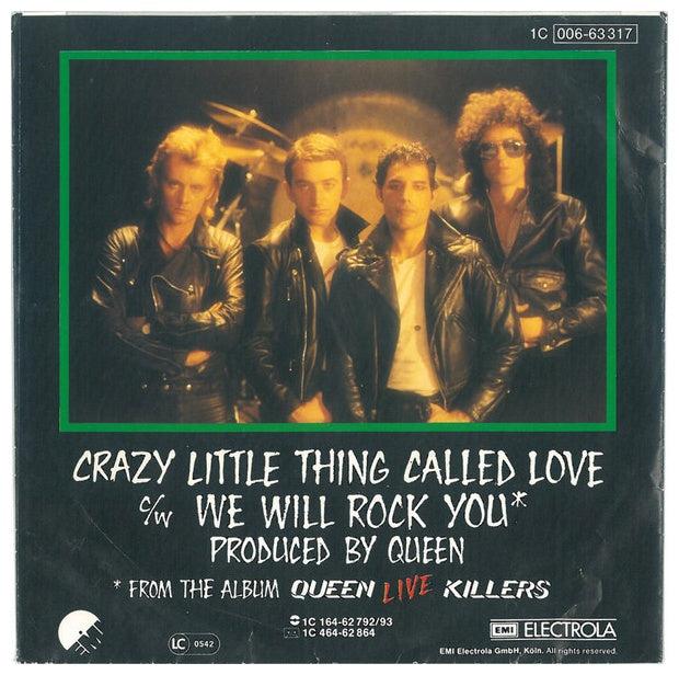 QUEEN - CRAZY LITTLE THING CALLED LOVE/WE WILL ROCK YOU | 7'' SINGLE VINILO USADO