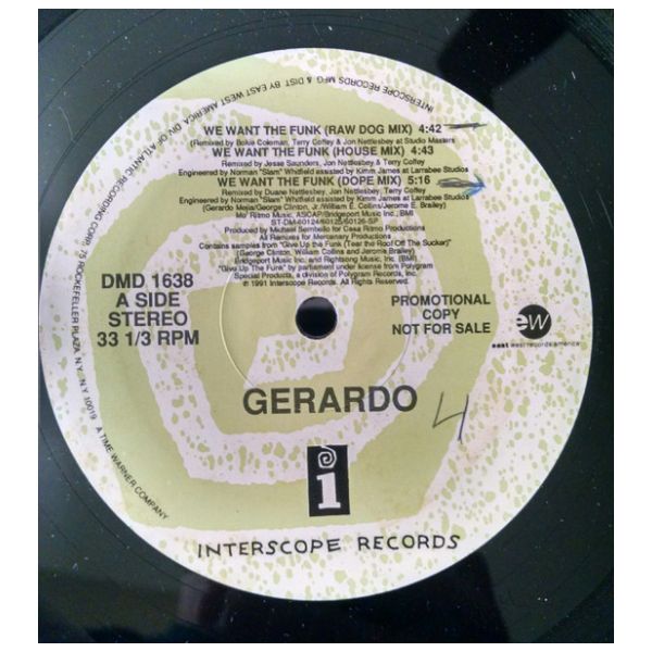 GERARDO - WE WANT THE FUNK | 12" MAXI SINGLE USADO