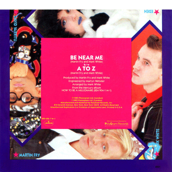 ABC - BE NEAR ME | 7" SINGLE VINILO USADO