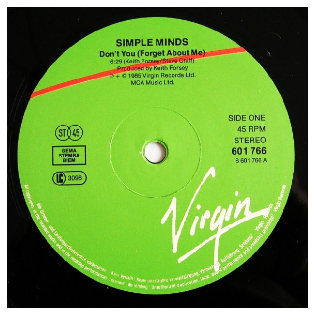 SIMPLE MINDS - DON'T YOU (FORGET ABOUT ME) | 12" MAXI SINGLE USADO