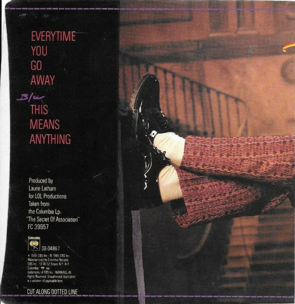 PAUL YOUNG - EVERYTIME YOU GO AWAY | 7" SINGLE VINILO USADO