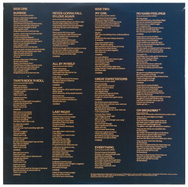 ERIC CARMEN - ERIC CARMEN | VINILO USADO