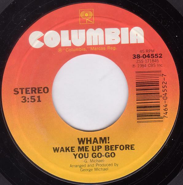 WHAM - WAKE ME UP BEFORE YOU GO-GO | 7" SINGLE VINILO USADO