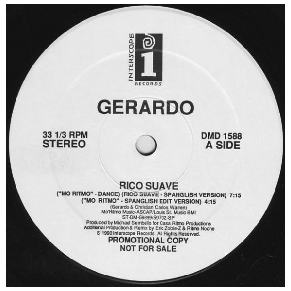 GERARDO - RICO SUAVE | 12" MAXI SINGLE USADO