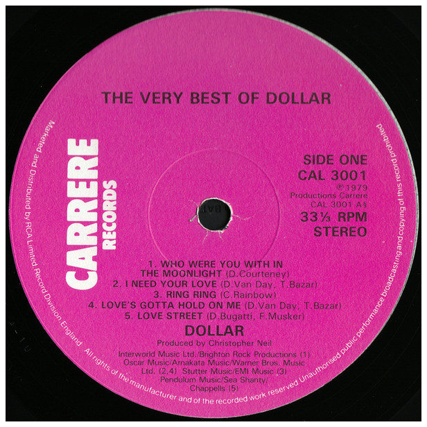 DOLLAR - THE VERY BEST OF | VINILO USADO