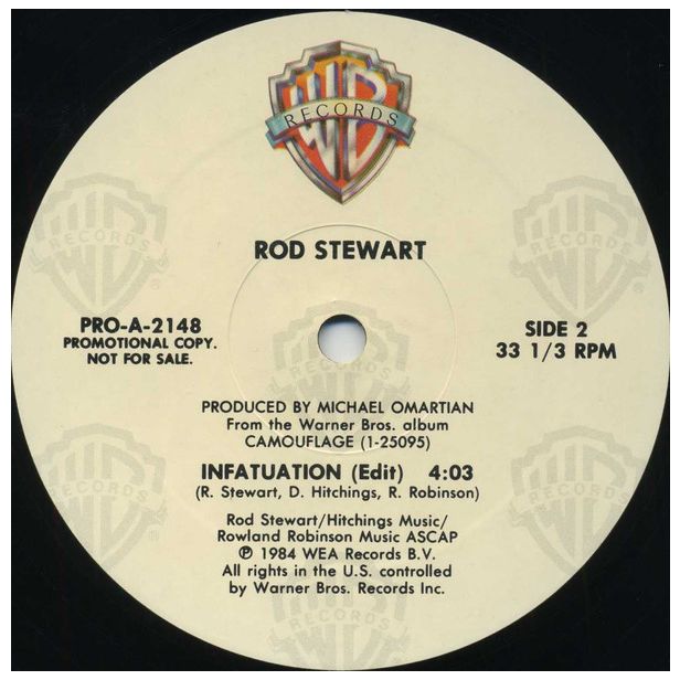 ROD STEWART - INFATUATION (PROMO) | 12" MAXI SINGLE USADO