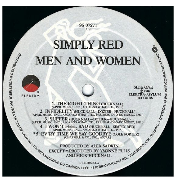 SIMPLY RED - MEN AND WOMEN | VINILO USADO