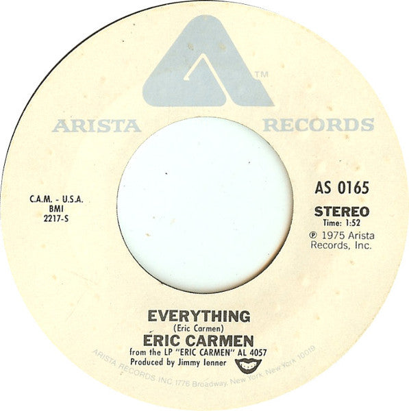 ERIC CARMEN - ALL BY MYSELF | 7" SINGLE VINILO USADO