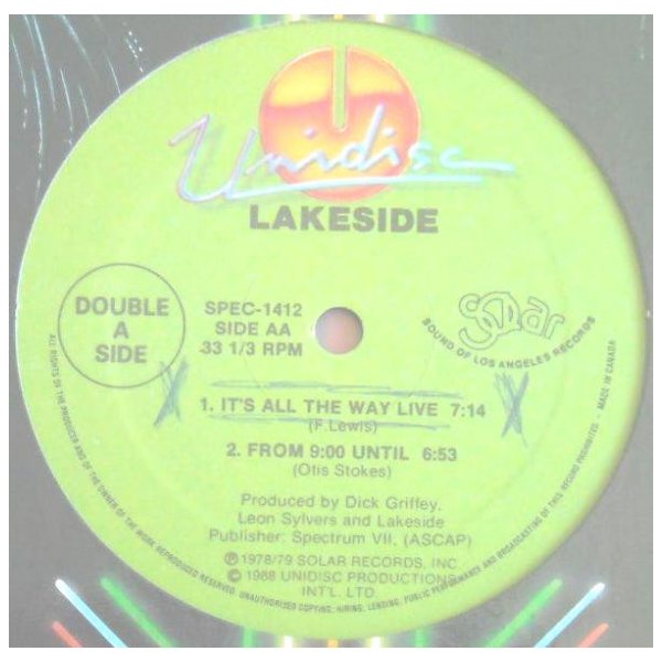 LAKESIDE - FANTASTIC VOYAGE/IT'S ALL THE WAY LIVE | 12" MAXI SINGLE USADO