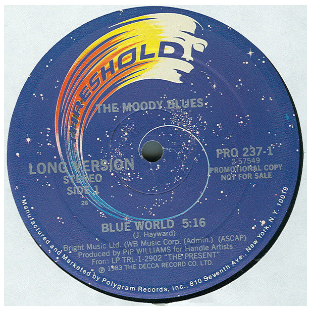 MOODY BLUES - BLUE WORLD | 12" MAXI SINGLE USADO