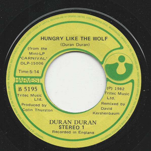 DURAN DURAN - HUNGRY LIKE A WOLF | 7" SINGLE VINILO USADO
