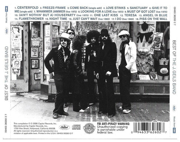J. GEILS BAND - BEST OF | CD