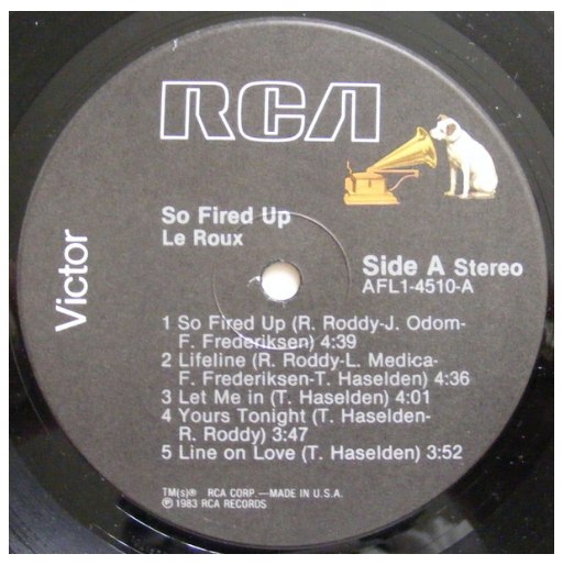 LE ROUX - SO FIRED UP | VINILO USADO