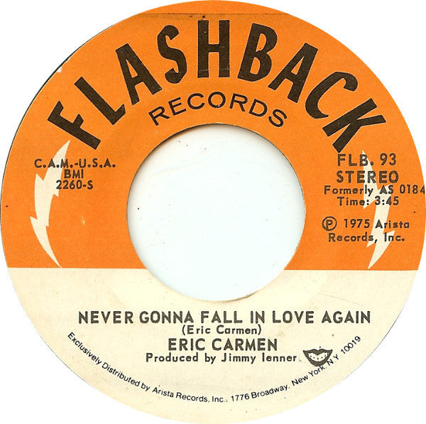 ERIC CARMEN - ALL BY MYSELF/NEVER GONNA FALL IN LOVE AGAIN | 7" SINGLE VINILO USADO