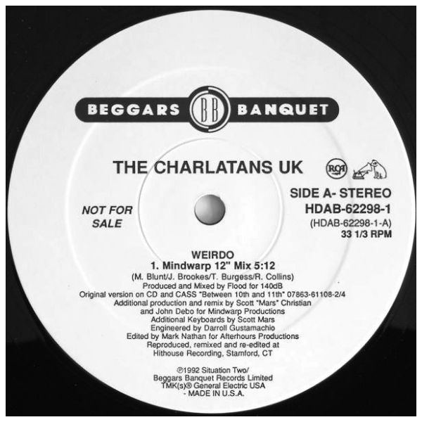 CHARLATANS UK - WEIRDO | 12" MAXI SINGLE USADO