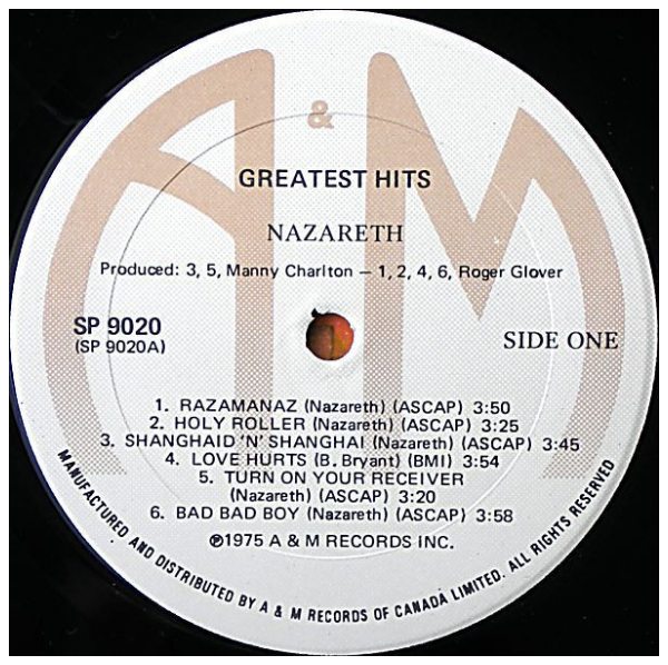 NAZARETH - GREATEST HITS | VINILO USADO