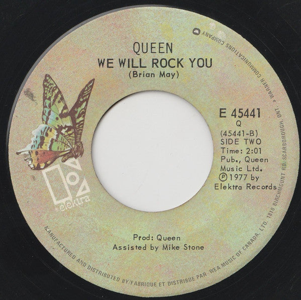 QUEEN - WE WILL ROCK YOU/WE ARE THE CHAMPIONS | 7" SINGLE VINILO USADO