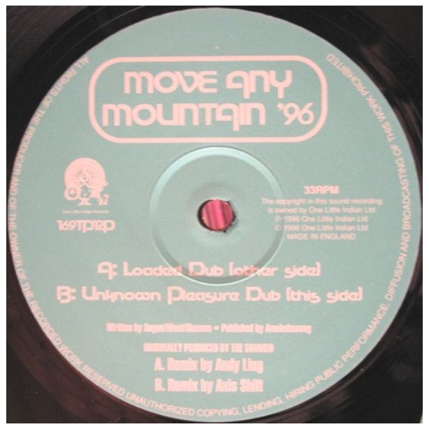 SHAMEN - MOVE ANY MOUNTAIN '96 | 12" MAXI SINGLE USADO